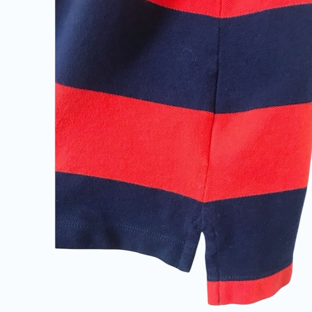✨ Lands’ End Striped Polo Dress | Red & Navy Cotton Stretch | XS 2–4 - Picture 5 of 8